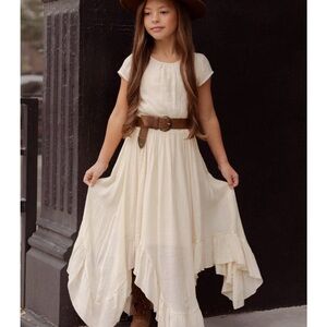 Joyfolie Mia Joy Girls Cream Ecru Bailey Dress Size 6